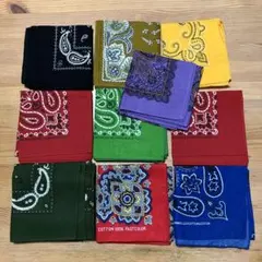 れ*る様 【VINTAGE】90s-00s バンダナ10枚セット ユーロ ハバハ