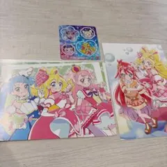 アイドルプリキュア映画特典ポストカード　シール