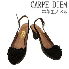 CARPE DIEM お花モチーフパンプス　イタリア　高級本革のサムネイル