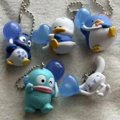 【サンリオ】カラーコレクションチャーム・ガチャガチャ・blue/コンプリート5点