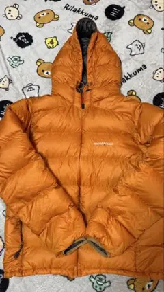 し*や様 モンベル　ライトアルパイン ダウンパーカ　メンズM オレンジ