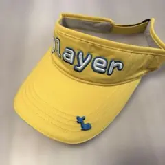 新品☆player 刺繍 サンバイザー イエロー フリーサイズのサムネイル