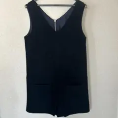 OZOC ネイビー Vネック オールインワン