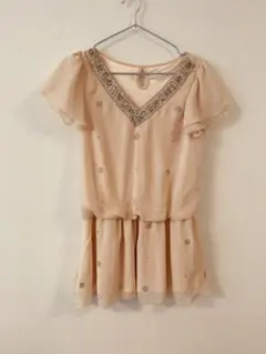 イング　シフォン　チュニック　ピンクベージュのサムネイル
