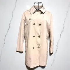 A.P.C. アーペーセー ダブルブレスト トレンチコート 38 ペールピンク 