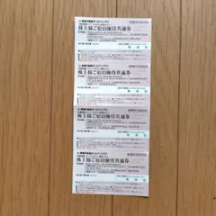 【４枚】東急リゾート 東急スティ ご宿泊優待共通券