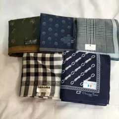 T*N様 メンズ　ブランドハンカチ　5枚セット