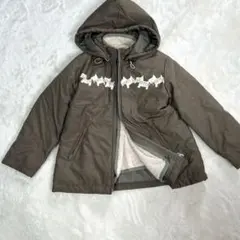 ポンポネット　4way ブルゾン　ボア　刺繍