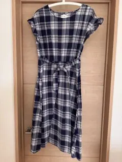 OLIVE des OLIVE チェック柄　マタニティワンピース L 授乳口ありのサムネイル