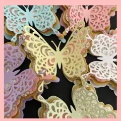 花束・お祝い飾りに‼︎ ペーパークラフト☻ 豪華‼︎桜柄友禅和紙バタフライセット