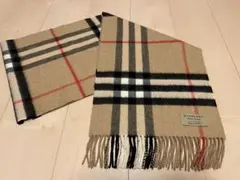 BURBERRY　バーバリー　マフラー　カシミア100%　キャメル