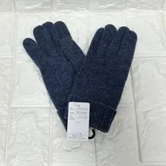 ❤️プレゼントに❤️ネイビー ウール混紡手袋 21～22cm 手袋 冬 誕生日