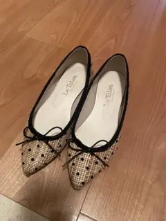 Le Talon ドット柄 フラットシューズ