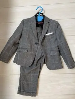フォーマルスーツ グレー系チェック 110cm
