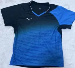 Mizuno Vネック Tシャツ 青/黒