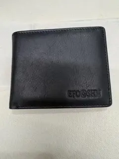 EFO SHM ブラックレザー 二つ折り財布