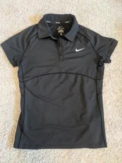 Nike Dri-FIT ブラックポロシャツ M