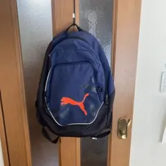 Puma ネイビーオレンジ リュック ボール入れ付き