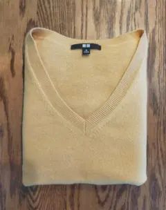 ユニクロ カシミア 100% ニット セーター Vネック レディース M