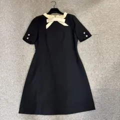 ☆GUCCI☆リボン付きオフホワイト/ネイビーワンピース