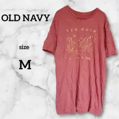 OLD NAVY RED ROCK Tシャツ Mサイズ ピンク