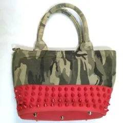 DIAVEL ディアベル トートバッグ スタッズバッグ カモフラージュ