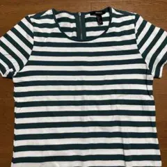 FOREVER21 グリーン　ロングTシャツ　ボーダーのサムネイル