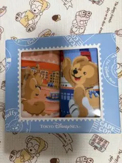 東京ディズニーシー ダッフィー 初期・ウォッシュタオル 2枚セット箱入り