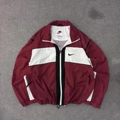 90s NIKE ナイロンジャケット　ドローコード付き　oldnike 2way