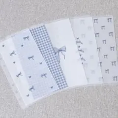 バインダー貯金　リフィル　ブルー　リボン　チェック　savingのサムネイル