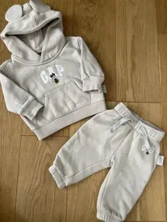 GAP x Disney フード付きスウェットセット 3-6ヶ月