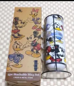 〈未使用〉ディズニー 4個スタッカブルマグセット