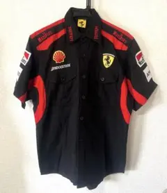 値下げ美品ヴィンテージFerrari F1半袖シャツレーシングシャツ ブラックMのサムネイル
