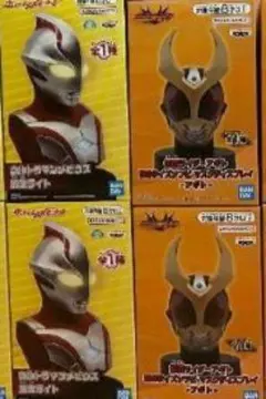 仮面ライダーアギトBIGサイズソフビ マスクディスプレイ6点セット