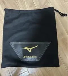 MIZUNO Global Elite 巾着袋 ブラック　布製のサムネイル