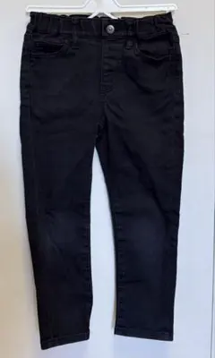 UNIQLO キッズ　ブラック ストレートパンツ 110