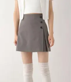 Heather サイドスリットミニスカート