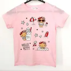 サンリオ　ハローキティ　日焼け　半袖　Tシャツ　ピンクのサムネイル
