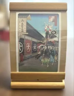 木製　フォトフレームキ－ケ－ス　置き型　4フック付き