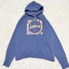 ビラボン　パーカー　ロゴプリント【S】青　ユニセックス　ストリート　カジュアル