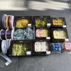 プリザーブドフラワー　詰め合わせ　花材　材料　ハンドメイド　リボン　匿名配送