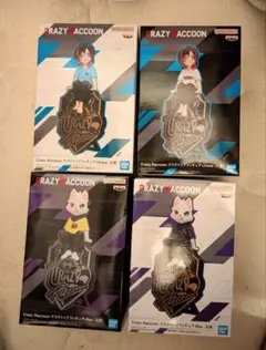 Crazy Raccoon フィギュア４体セット