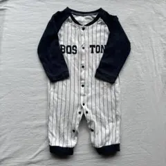 SHEIN BOSTON ストライプロンパース 70cm