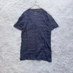 GAP XS 半袖カットソー Tシャツ 杢調ネイビー シンプル万能 ノームコア