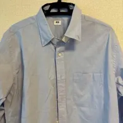 UNIQLO ライトブルー ボタンダウンシャツ Lサイズ