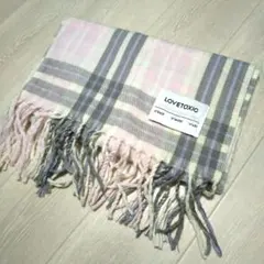 【美品】Lovetoxic チェックマフラー