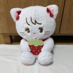 新品未使用タグ付き mikko いちごBIGぬいぐるみ ムース