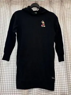 【中古】ユニクロ×Disney ミニーマウス フード付きロング黒　S