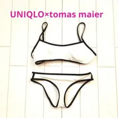 UNIQLO×tomas maierコラボセパレート水着 ホワイト/ブラックのサムネイル