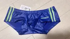 ブルー　ボクサー下着